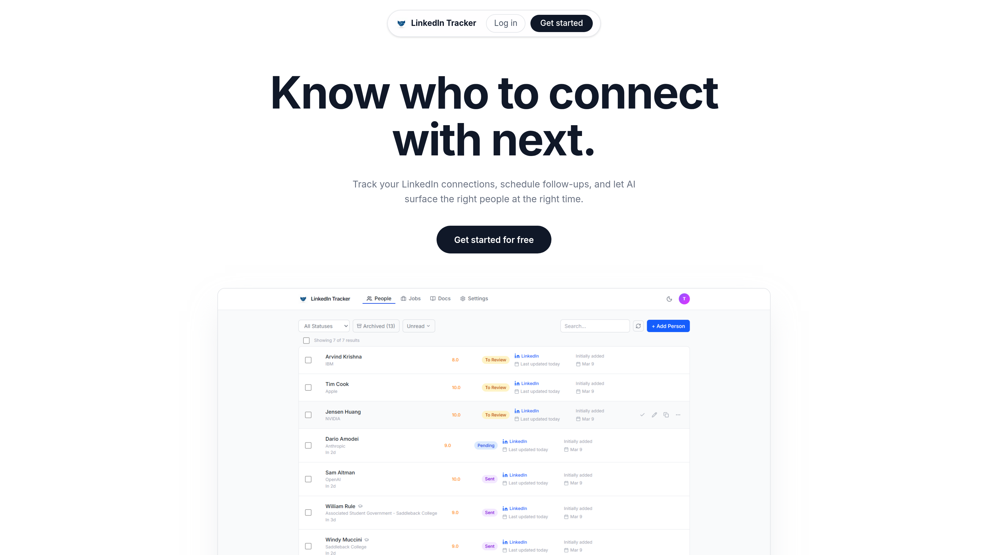 LinkedIn Tracker